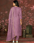 glamorous purple organza designer party wear salwar suit with purple santoon 13630-acy3890 Close-up View
